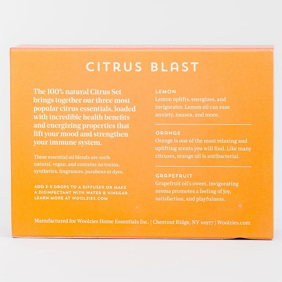 Woolzies Essential Oil Set blends: Citrus Blast Lemon, Grapefruit and Or… - Picture 3 of 3